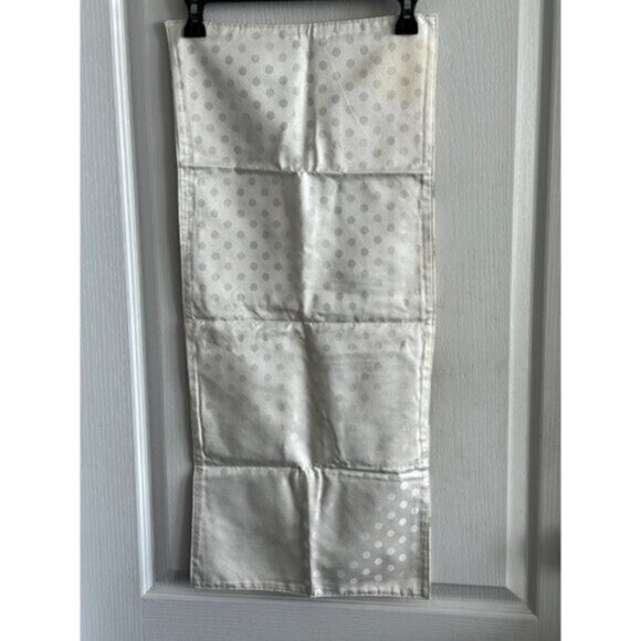 Table Runner Decorative Tablecloth Home Decor Cotton Floral / Cream Double Sided - Picture 6 of 6